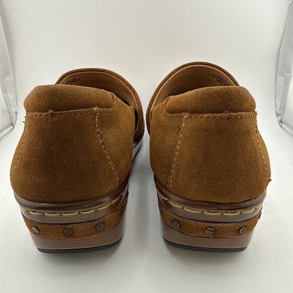 Born Shoes Womens 9 Bailie Clogs Brown Leather Slip On Round Toe BR0016278 NWOB - Picture 6 of 16